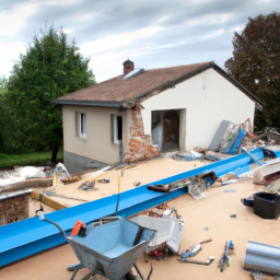 Extension de maison avec véranda-salle à manger Montesson